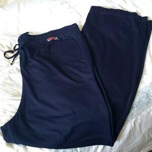 St John Sport Wide Leg Lounge Pant, Blue, Size L